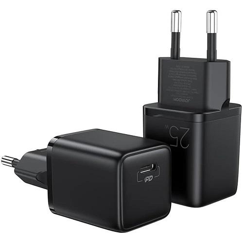 JOYROOM SMALL FAST USB TYPE C PD CHARGER 25W BLACK (L-P251)