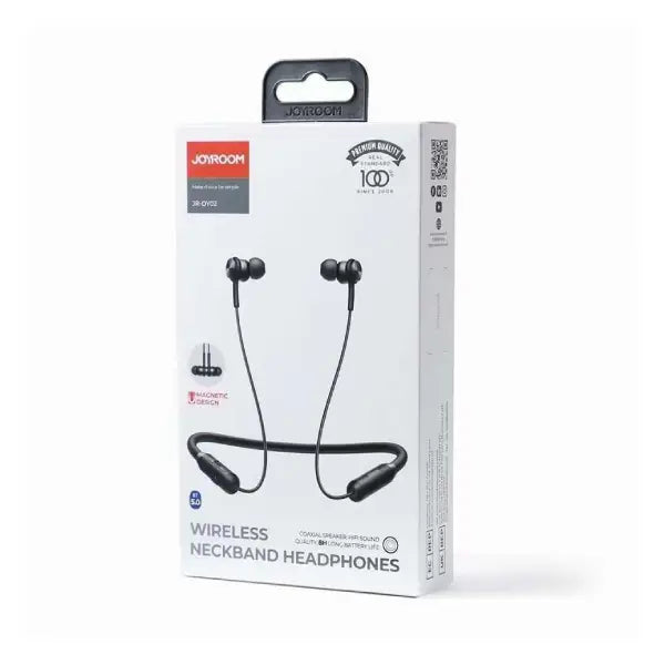 Joyroom Wireless In ear Magnetic Neckband Black JR DY02