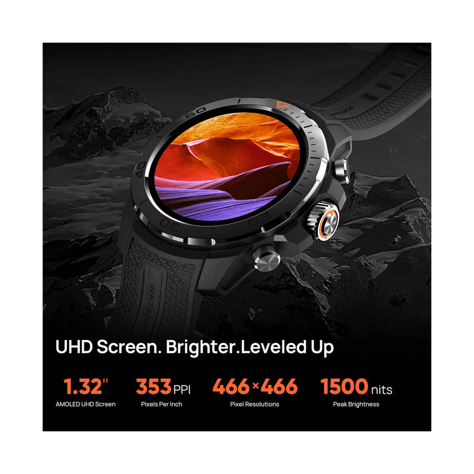 Mibro Smart Watch GS Explorer - 1.32 Inch Amoled - Obsidian Black