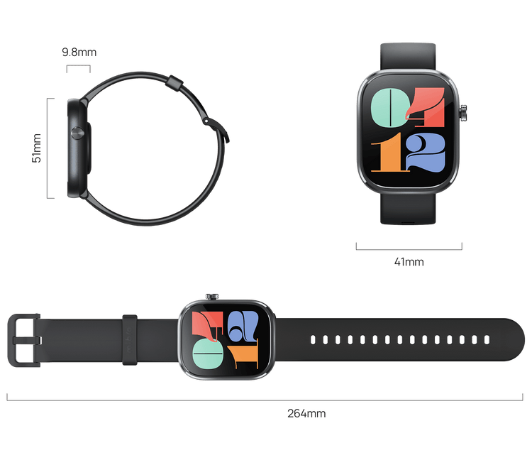 Mibro Smart Watch C4 - 2.01 Inch TFT - Silvers