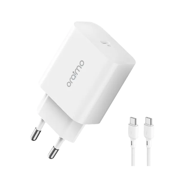 Oraimo PowerCube 20 Charger Kit OCW-E106S+CC54 20W PD - White