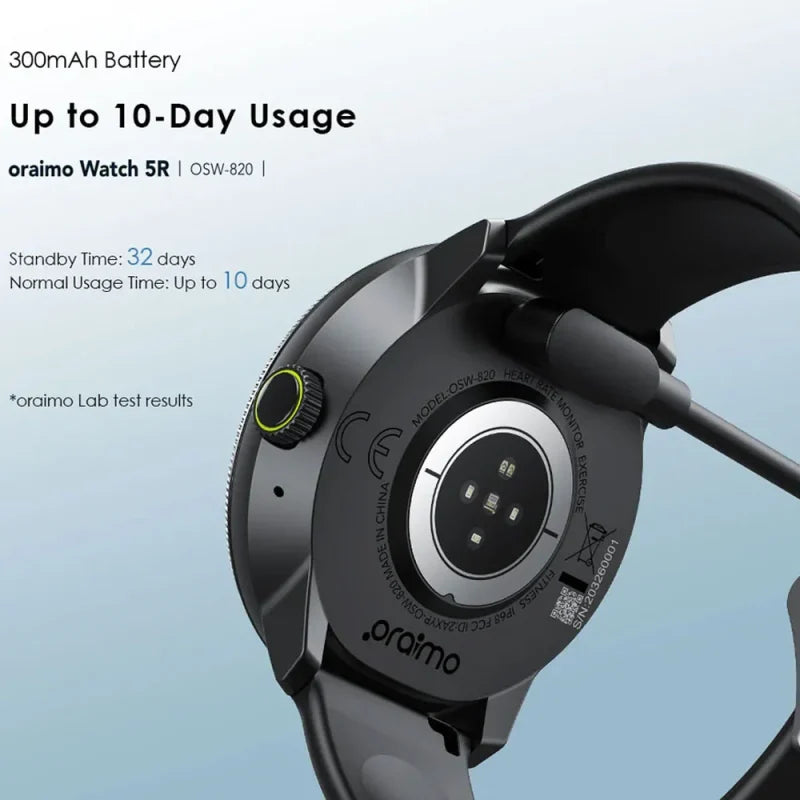 ORAIMO WATCH 5R PRO SMARTWATCH OSW-830 - Black
