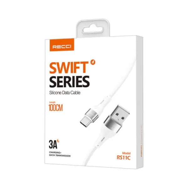 RECCI Cable USB-A To USB-Micro – RS11M – White