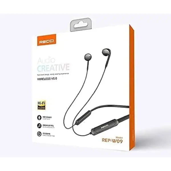 Recci V5 Neckband Wireless Earphone REP-W09