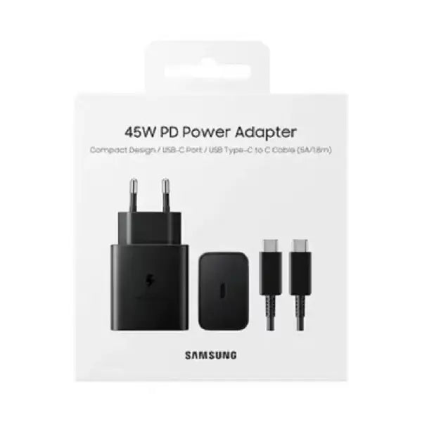 Samsung 45W PD Travel Adapter with Type-C to Type-C Black