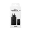 Samsung 65W PD Power Adapter Trio USB-C 2 Ports USB-A Port Black