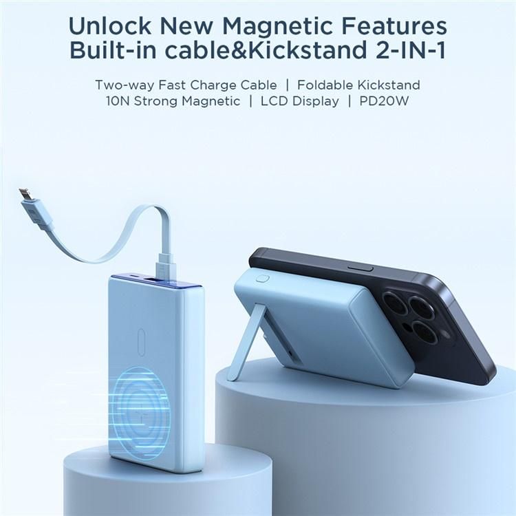 JoyRoom JR-PBM01 Magnetic Wireless Power Bank 10000mAh 20W - Purple
