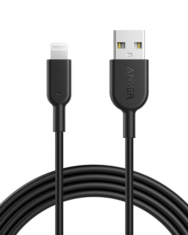 anker powerline II with lightning 6ft - Black