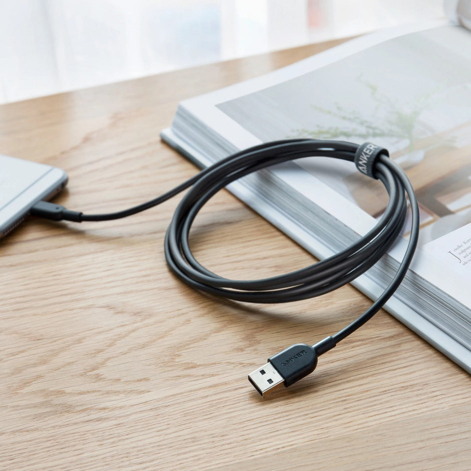 anker powerline II with lightning 6ft - Black