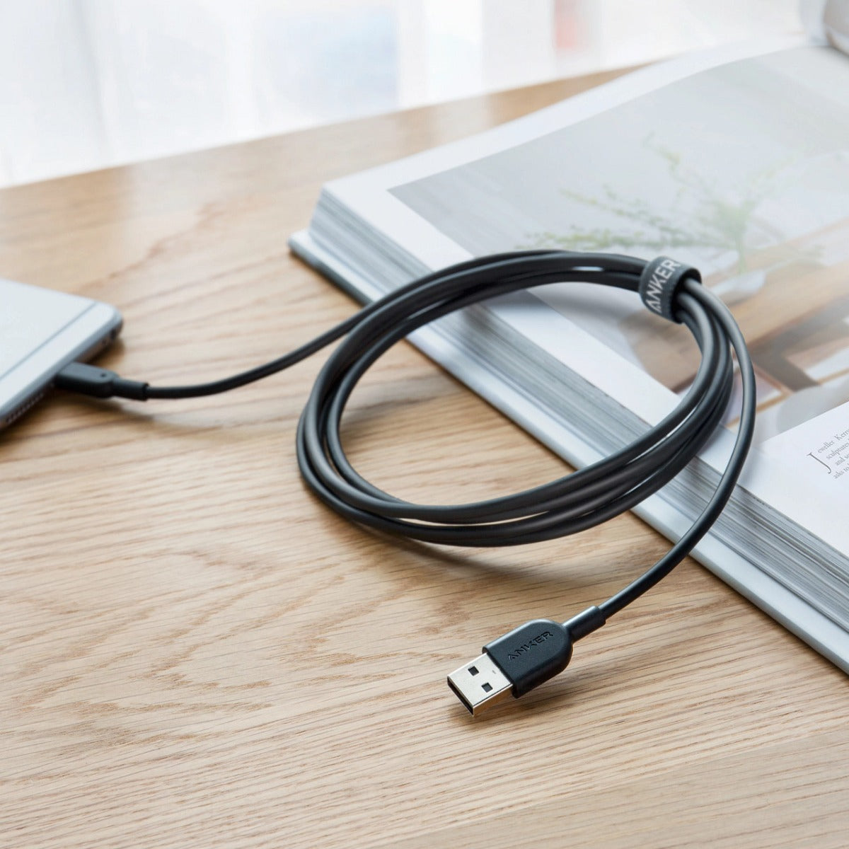anker powerline II with lightning 6ft - Black