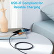 Anker 322 Type-C to Lightning Cable A81B5H11 -1M - Black