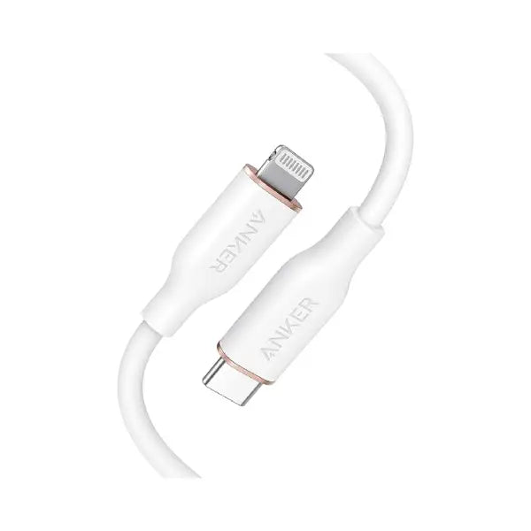 anker powerline III usb-c cable whit lightning connector white