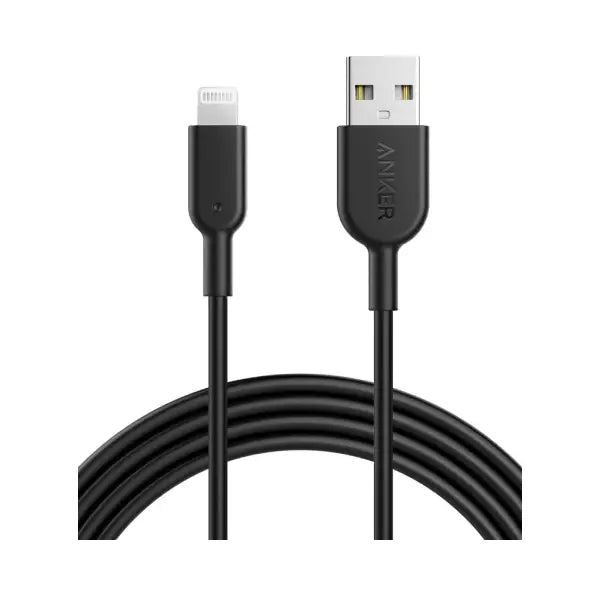 anker powerline II with lightning 3ft - Black