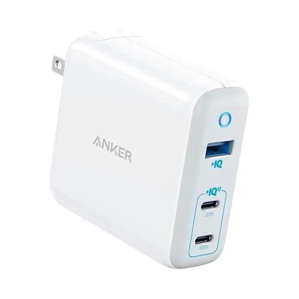 anker power port III 3-port 65W - White