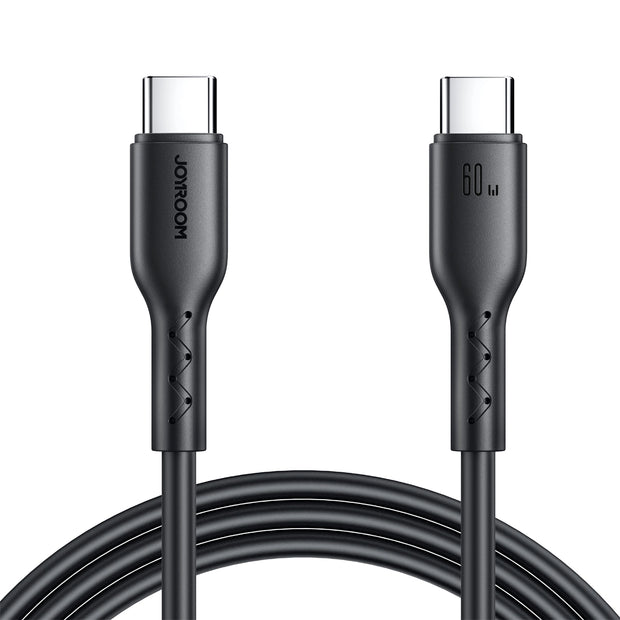 JOYROOM A26 Type-C to Type-C Fast Charging Data Cable 60W -1m - Black