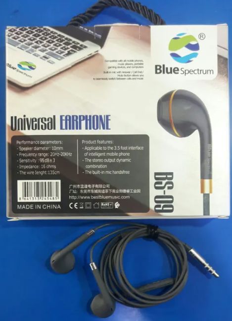 BLUE SPECTRUM EARPHONE BS-09