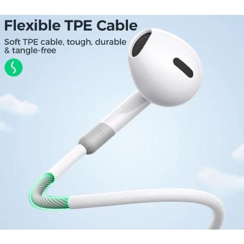 Joyroom Wired Earphones White - EW01