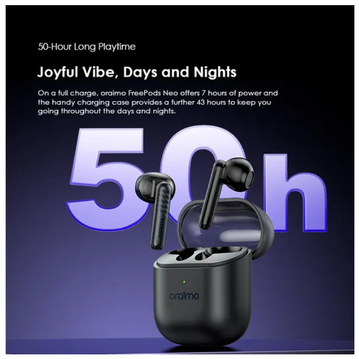 Oraimo FreePods Neo ENC Wireless Earbuds OTW-330S - Black