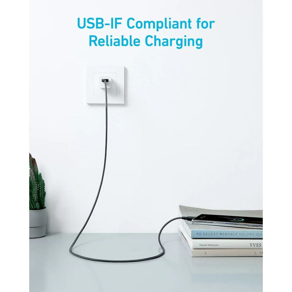 ANKER 322 USB-A TO TYPE-C CABLE A81H5H11 - BLACK