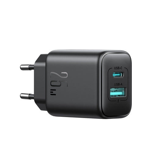 JOYROOM JR-TCF13EU Dual-Port (A+C) 25W Power Charger - black