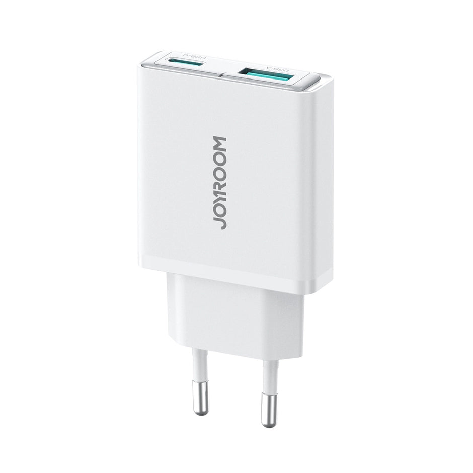 Joyroom Wall Charger JR-TCF14 USB-A + USB-C 20W Super Slim White