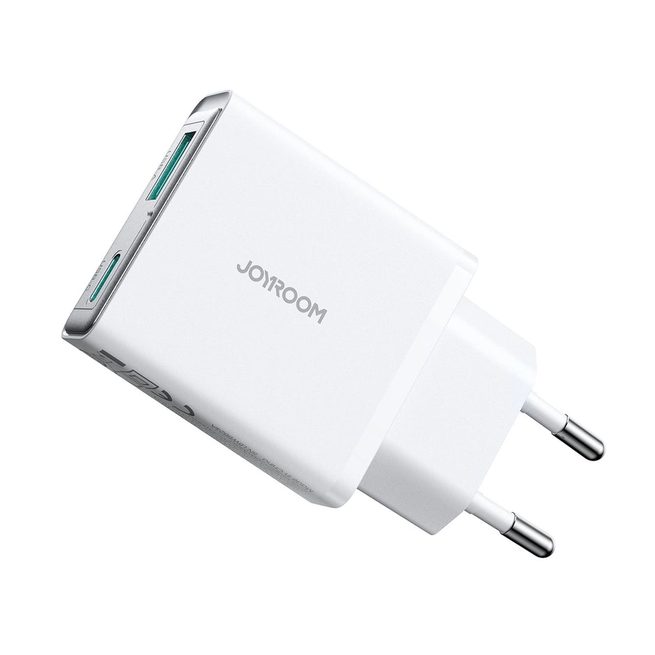 Joyroom Wall Charger JR-TCF14 USB-A + USB-C 20W Super Slim White