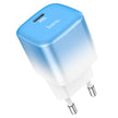 hoco C101A 20W PD CHARGER USB-C TO USB-C - Ice Blue