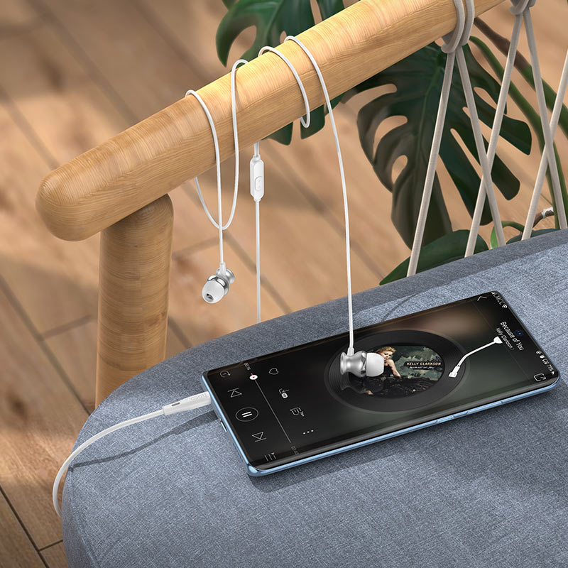 Hoco Universal Wired Earphones M106 - Silver