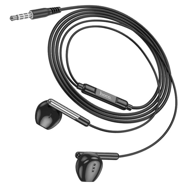 Hoco Universal Wired Earphones M123 - Black