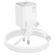 HOCO N40 Mighty single port PD20W Type-C to Type-C cable White