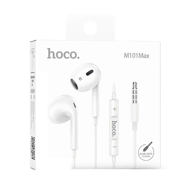 HOCO M101 MAX Earphone Wired 3.5MM - 1.2M - White