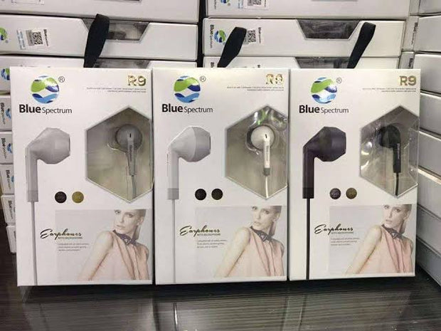 Blue spectrum earphone R-9