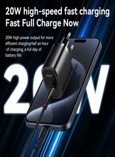 Yesido YC57B USB-C 20W  Fast Wall Charger - Black