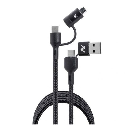 LAVVENTO (MP299) 4 in 1 Type-c to Type-C with Micro USB Connector and USB A Connector