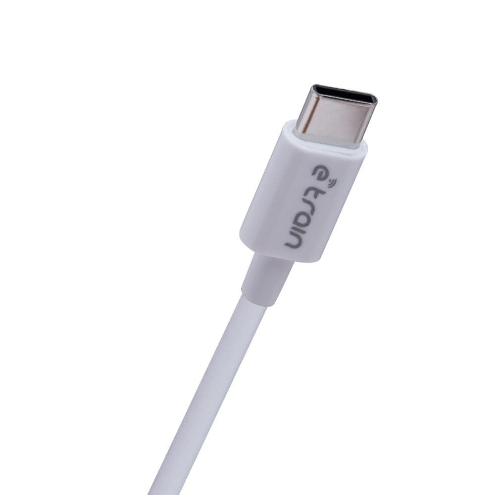 E-train USB-C to USB-C Cable 60W 1M - White