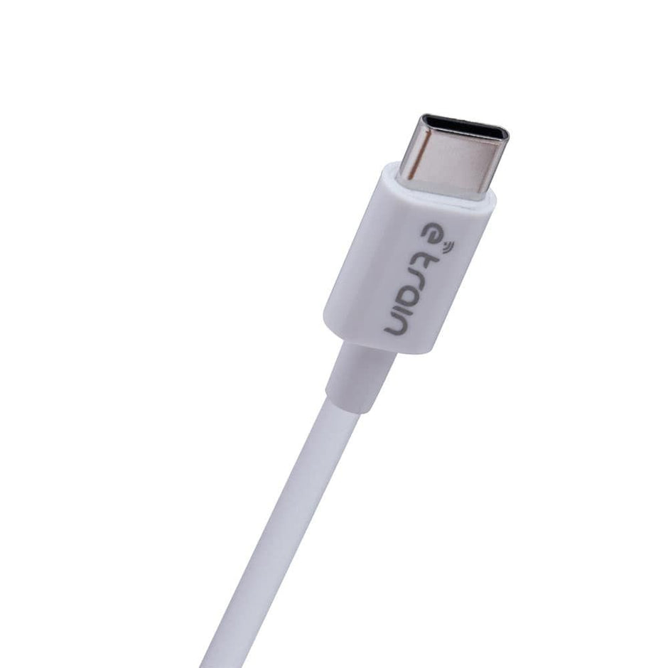 E-train USB-C to USB-C Cable 60W 1M - White
