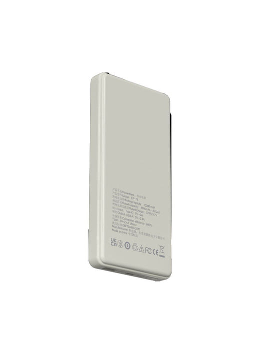 DEVIA Smart Series 12W Power Bank 10000mAh - Ivory