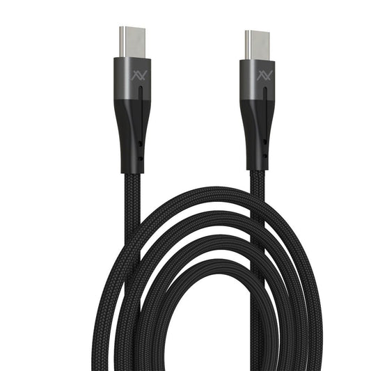 LAVVENTO Magnetic PD Fast Charging Cable with Digital Screen 100W - 1M - Black
