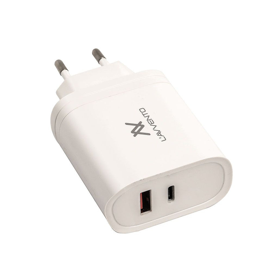 Lavvento Home Charger 36W PD with Type-C Cable up to 60W