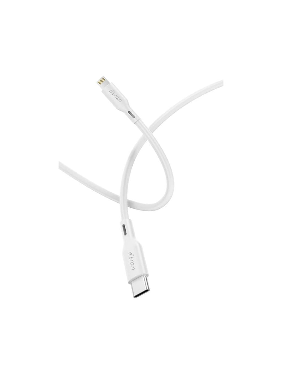 E-train USB-C to Lightning Cable 1M - White