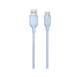 DEVIA Jelly Silicon Cable USB-A to USB-C 1.2M - Blue