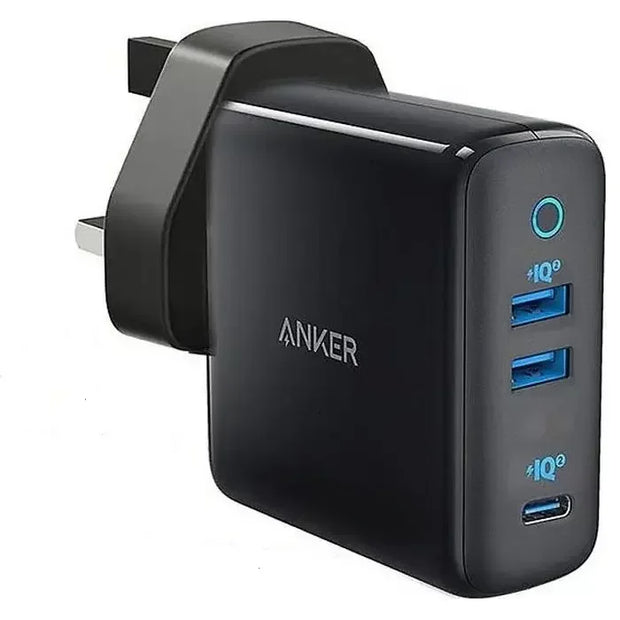 anker power port III 3-port 65W - Black