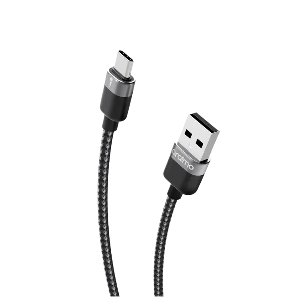 Oraimo OCD-C72 SolidLine 1Meter 3A Type-C Fast Data Cable - Black