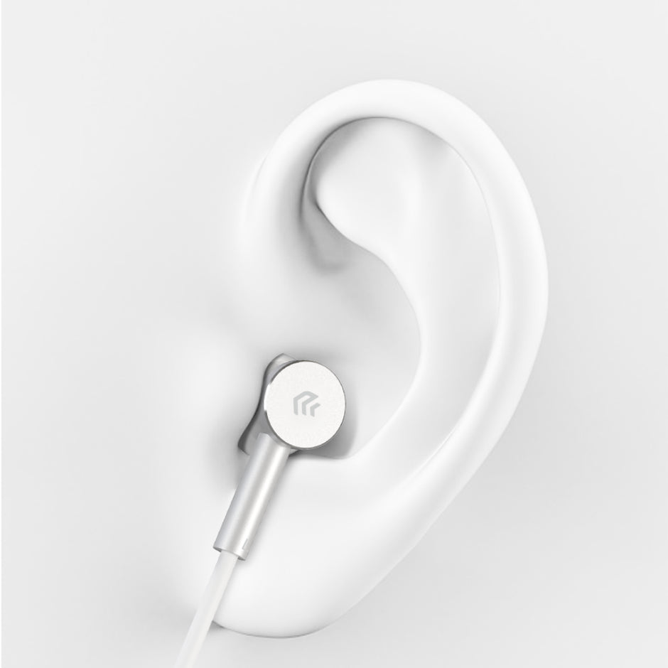 Devia M2 Metal Wired Earphone Type-C - Silver