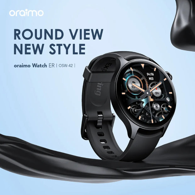 Oraimo Smart Watch ER OSW-42 1.43 Inch Amoled IP68 - Black
