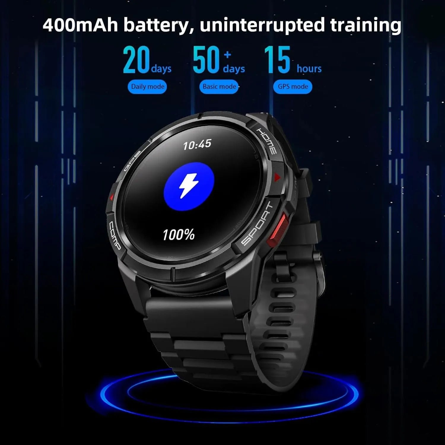 Mibro Smart Watch GS Active - 1.3 Inch Amoled - Black