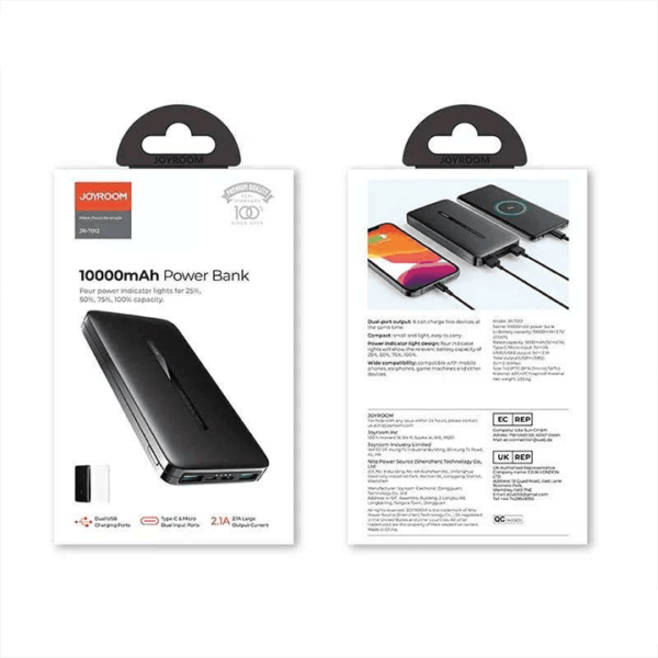 JOYROOM POWER BANK 10000mah JR-T012