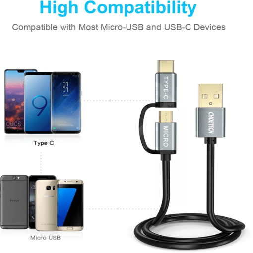 CHOETECH USB CHARGING CABLE 2-IN-1CHOETECH USB CHARGING CABLE 2-IN-1CHOETECH USB CHARGING CABLE 2-IN-1CHOETECH USB CHARGING CABLE 2-IN-1