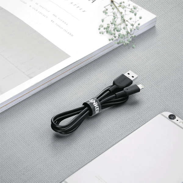 anker powerline II with lightning 3ft NEW - Black