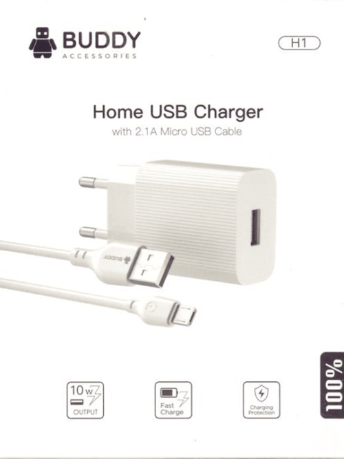 BUDDY Home USB charger 10W H1 BUDDY Home USB charger 10W H1 BUDDY Home USB charger 10W H1